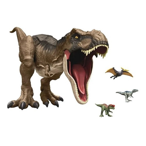 Dinossauro Articulado com Som - Tiranossauro Rex - Ataque e Devore -  Jurassic World Dominion - Mattel - Bonecos - Magazine Luiza