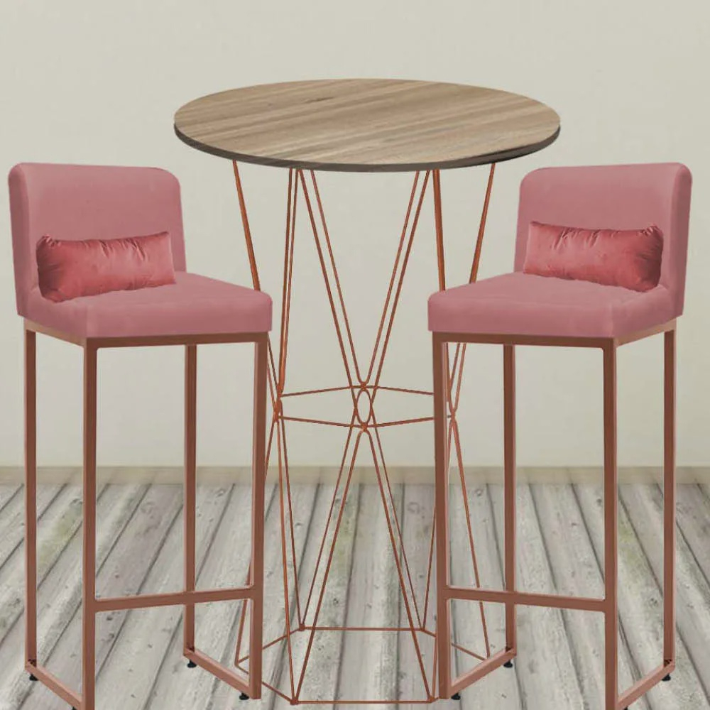 Rose gold bistro set discount