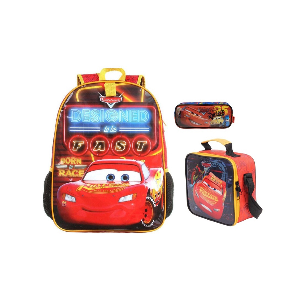 Mochila De Costas Imperme Vel Infantil Carros Mc Queen Submarino