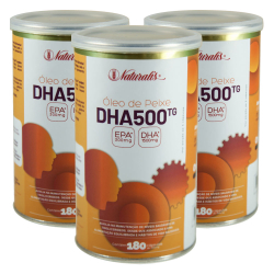 Kit 3x Ômega-3 dha 500 (1000mg) 180 Cápsulas - Naturalis é boa?