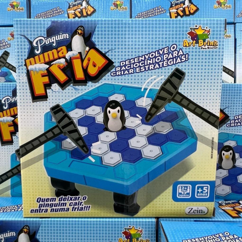 Jogo Pinguim Empilhando Gelo Ark BrinkART BRINKEncaixeOficina Brinquedos