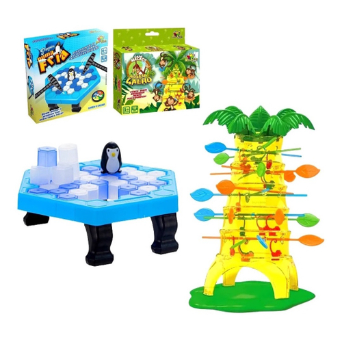 Jogo Pinguim Numa Fria + Pula Macaco Kit Jogos Infantil Top em Promoção na  Americanas