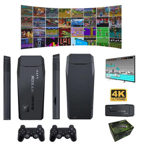 Video Game com 10.000mil Jogos + 2 Controles + Sistema 4K