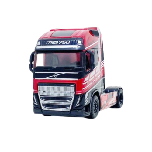 Caminhão Volvo Container Welly 1:64 Vermelho no Shoptime