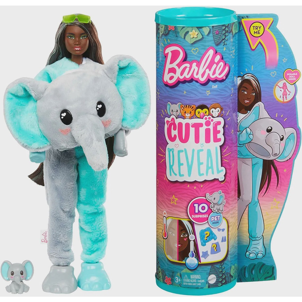 Boneca Barbie Cutie Reveal 10 Surpresas com Mini Pet e Fantasia de Urso  Polar Hjl64 - MP Brinquedos