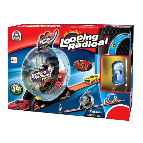 Pista Speedster Pit Stop Com Looping E Carrinho Polibrinq