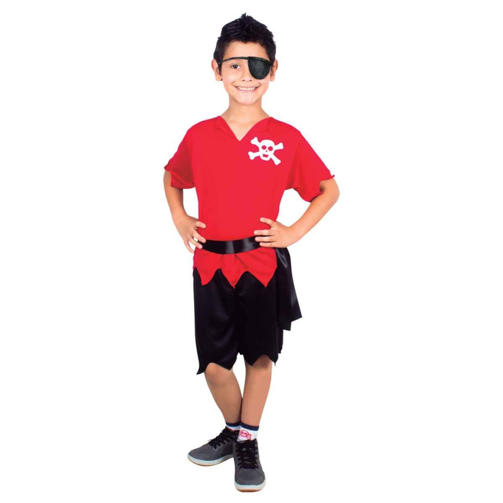 Fantasia de Pirata Infantil Masculino de Halloween