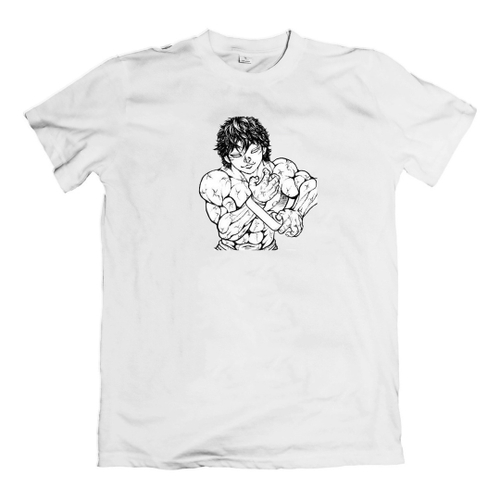 Camiseta Básica Camisa Baki Hanma The Grappler O Campeao Anime