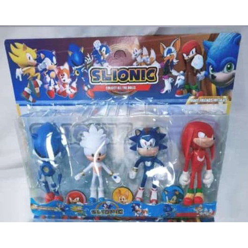 Kit 4 Bonecos Sonic Knuckles The Echidna Metal Sonic Coleção Dia das  Crianças - Bonecos - Magazine Luiza