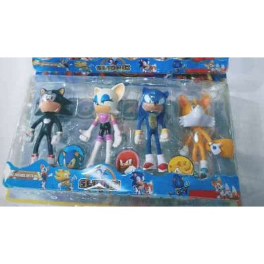 Bonecos Sonic Kit 4 personagens em Promoção na Americanas