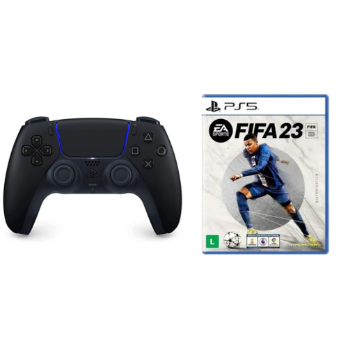 Comando PS5 Dualsense Branco + Jogo FIFA 23 (Código de Descarga na Caixa)