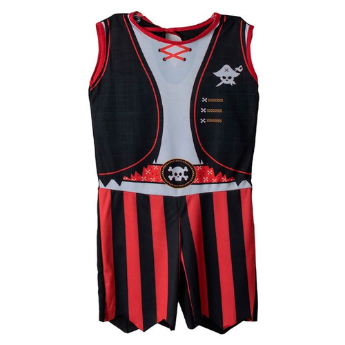 Fantasia Halloween Masculina Pirata Piratinha Listrado Carnaval