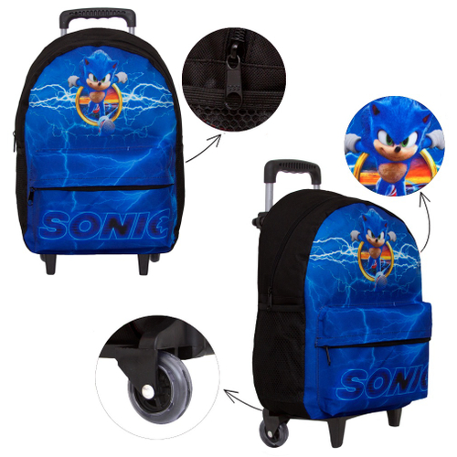 Kit Mochila de Rodinhas Infantil Sonic 2 + Boneco Pelúcia em Promoção na  Americanas