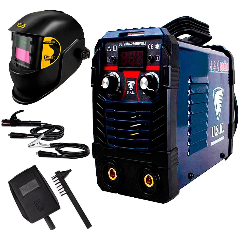 Kit M Quina De Solda Inversora Mma Painel Digital Bivolt V Usk M Scara De Solda