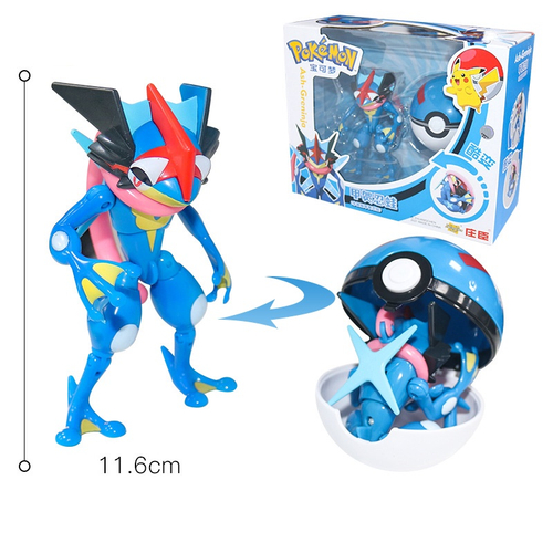 Boneco Pokemon Miniatura Ash Greninja Lendarios Figura de Ação