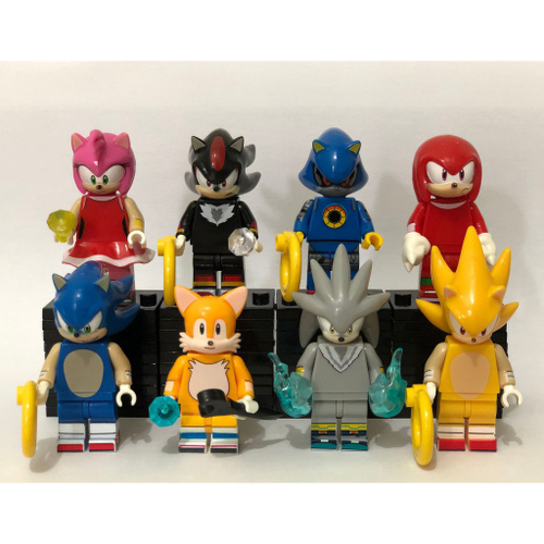 Kit 4 Bonecos Sonic E Sua Turma The Shadow Games no Shoptime