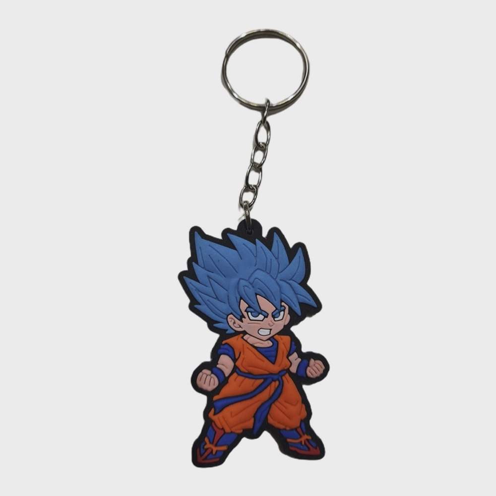 Chaveiro Goku Dragon Ball Z Cabelo Azul