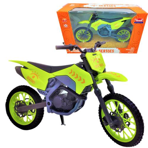 Moto De Brinquedo Motocross Trilha Suspensão Corrida Grande