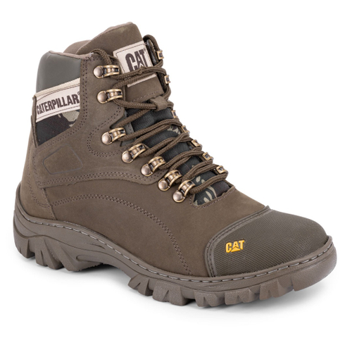 Bota coturno masculina caterpillar em couro palmilha gel em Promoção na  Americanas