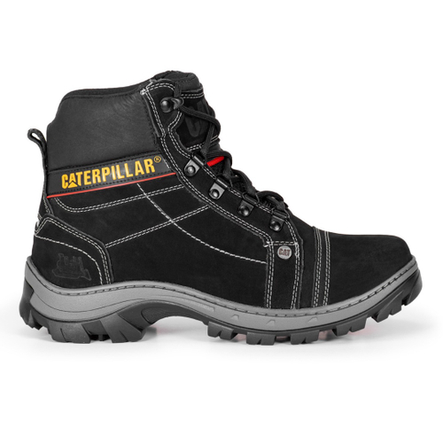 Bota coturno masculina caterpillar em couro palmilha gel em Promoção na  Americanas