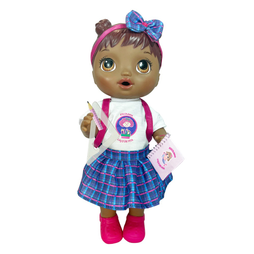 Kit Roupa de Boneca Baby Alive e Little Mommy Vestido Dente de