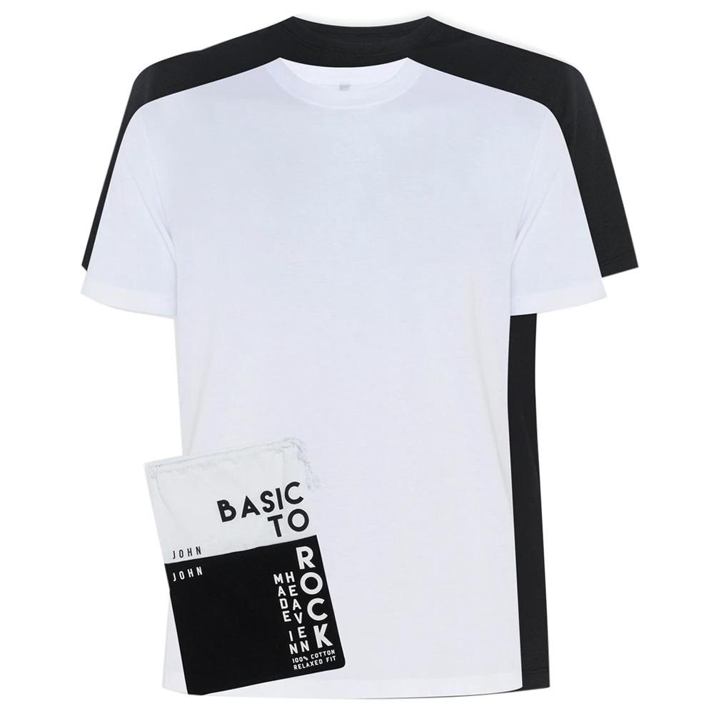 Kit Camiseta John John Basic Malha pb Masculino