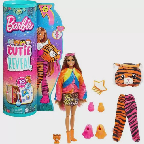 Mattel Barbie Cutie Reveal Jungle Animal Series Fantasia de elefante de  boneca Chelsea