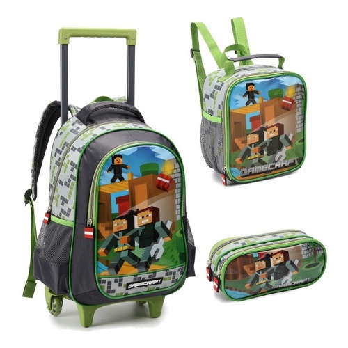 Kit Mochila Infantil Masculina Costa Roblox Lancheira Estojo - Chic Outlet  - Economize com estilo!