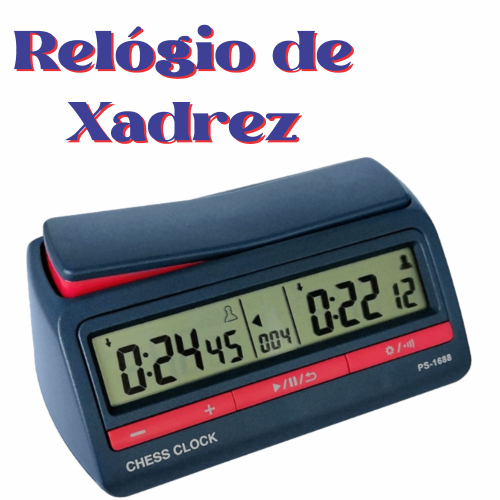 Relógio de Xadrez Digital, Relógio de Cronômetro Compacto com Temporizador  de Competição - Marrom no Shoptime