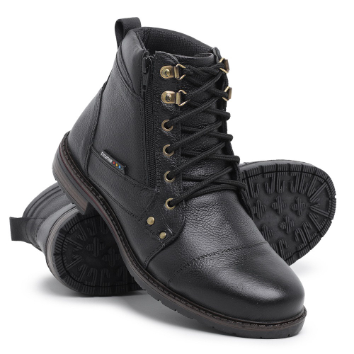 Bota de best sale cadarço masculina