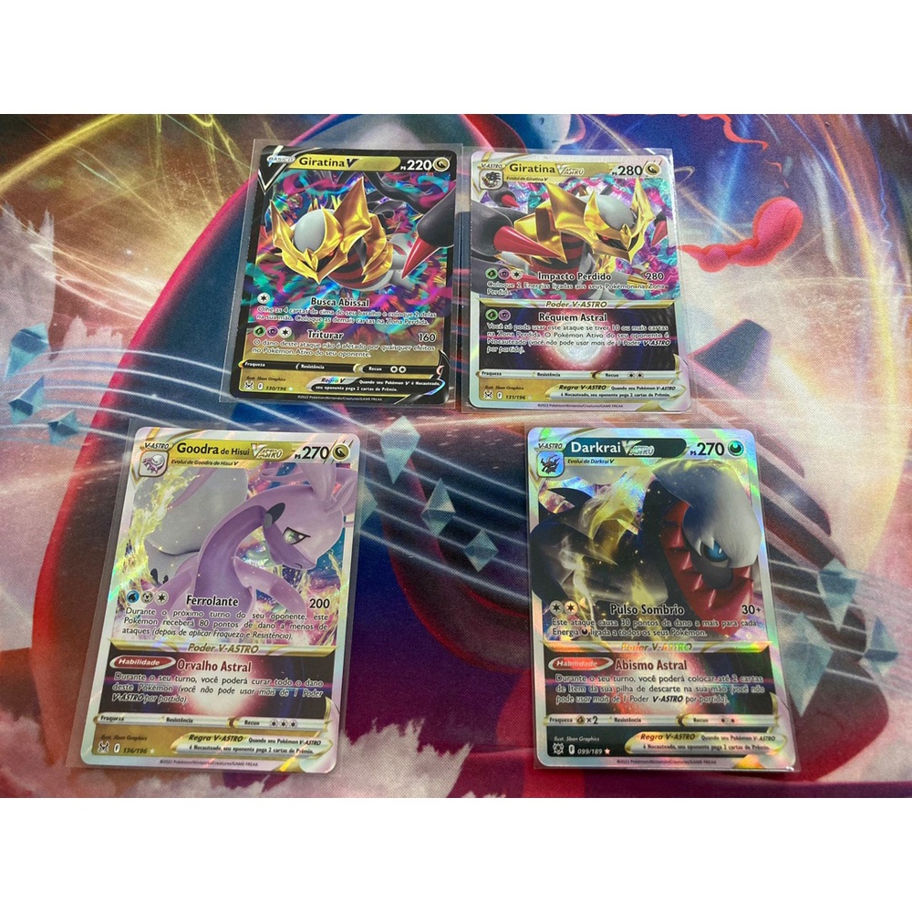 Cartas ORIGINAIS Ultra Raras Pokémon V / V-ASTRO / VMAX / EX - POKÉMON TCG  COPAG