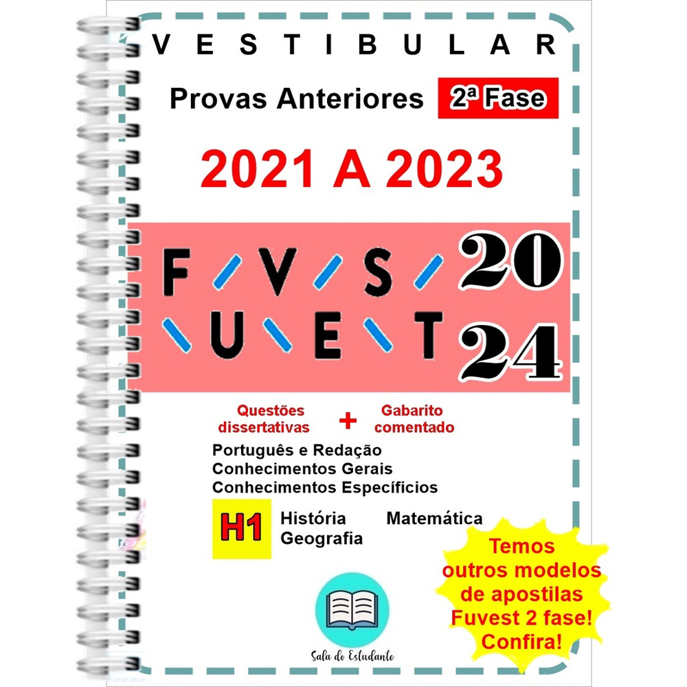 Fuvest 2ª Fase Humanas 2021 A 2023 + Gabarito Comentado De Todas As ...