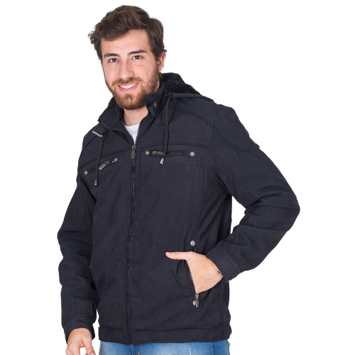 Maximos men's sherpa lined sahara hot sale hooded multi pocket bomber jacket