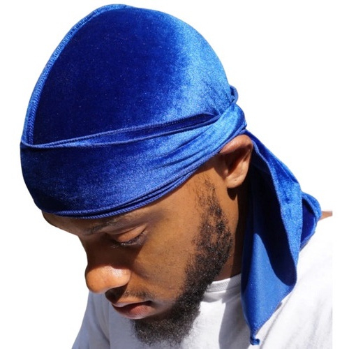 Durag tecido respirável unissexo em azul escuro – The Hair