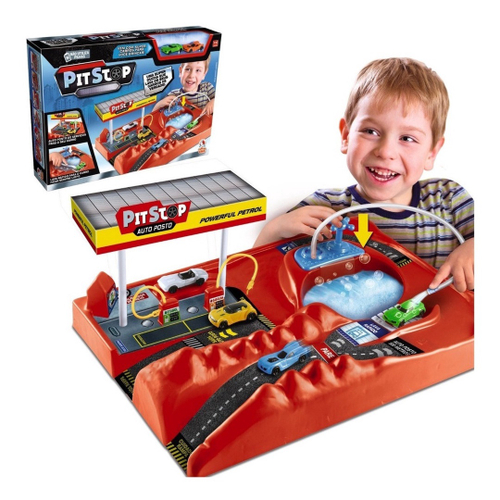 Kit Brinquedo Menino Mega Lava Rapido e Carrinho Ferro Muda Cor