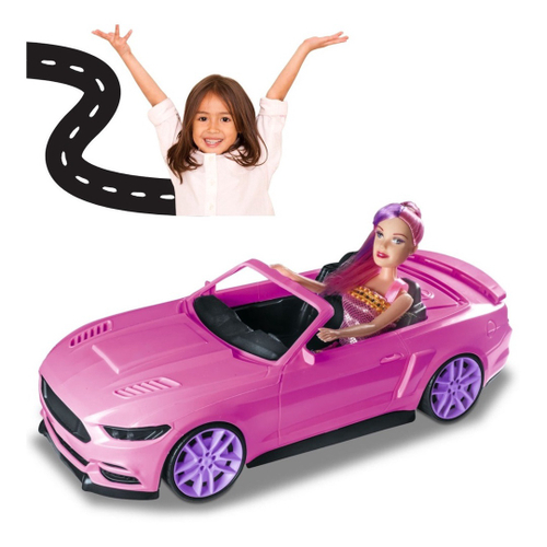 Brinquedo Carro Conversível para Barbie Roadster