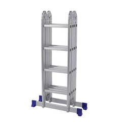 Escada Dobravel Multifuncional Aluminio 4x4 16 Degraus com 8 Posicoes Mor é boa?