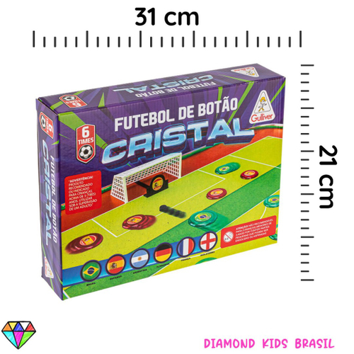 Kit Jogo Futebol De Botão Completo Seleções 2 Clássicos Original Gulliver  em Promoção na Americanas