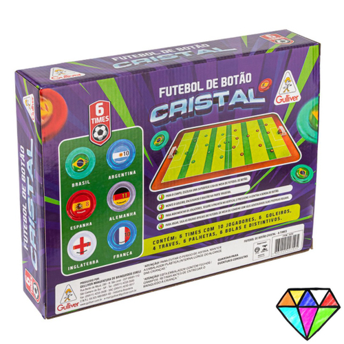 Kit Jogo Futebol De Botão Completo Seleções 2 Clássicos Original Gulliver  em Promoção na Americanas