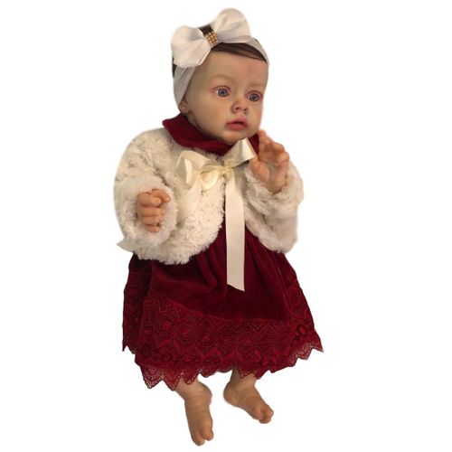 Boneca Bebe Reborn Chloe Com Corpo Inteiro Siliconado na