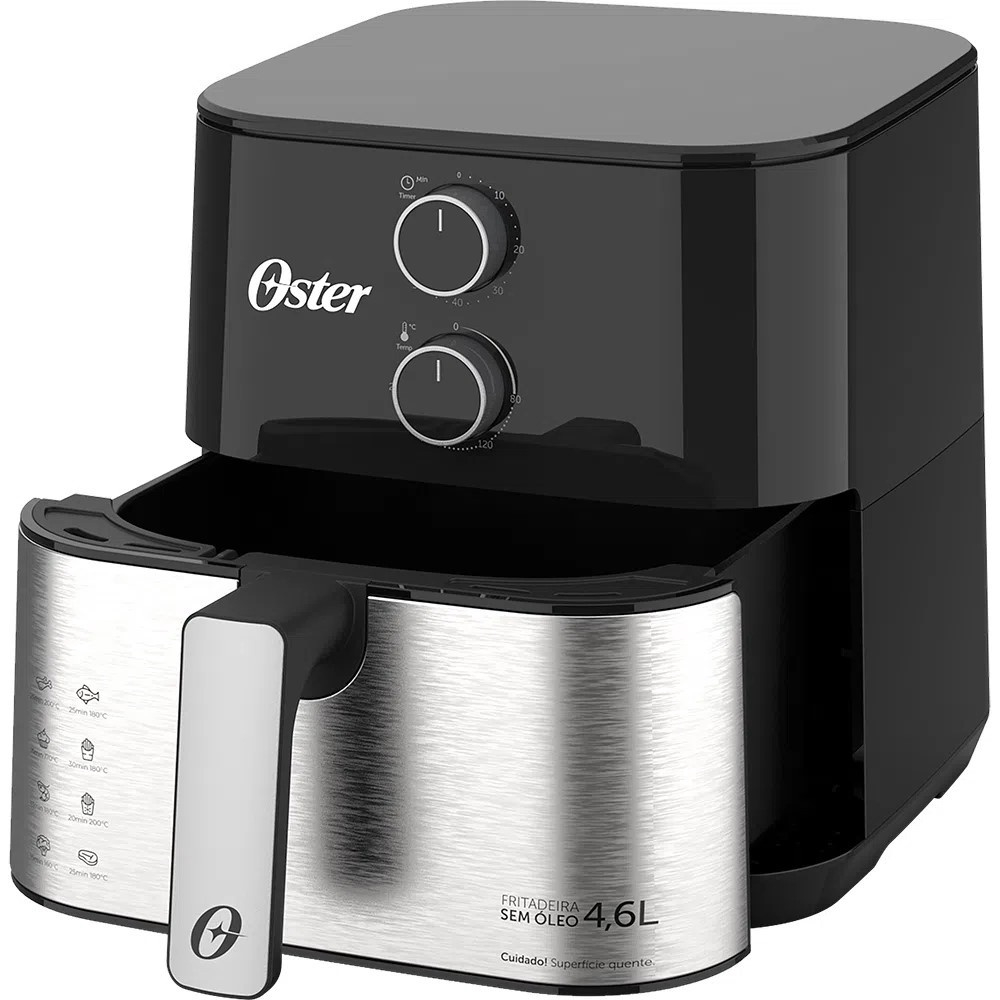 Fritadeira Elétrica sem Óleo Air Fryer Oster Ofrt520 4,6 Litros - 220v ...