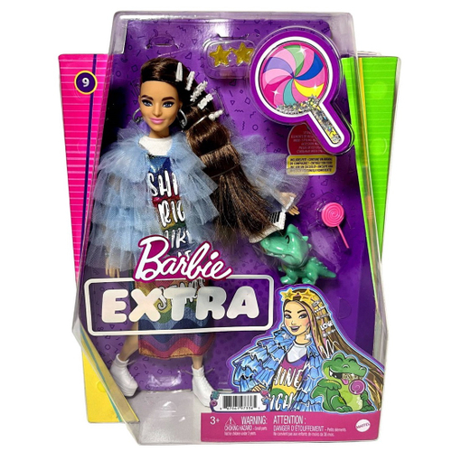 Boneca Barbie Fashionistas Menina Com Cabelo Castanho Claro - Roupa Fashion  Vestido Tie-dye Sapatos Brancos E Acessório Viseira - Número 159 - Mattel