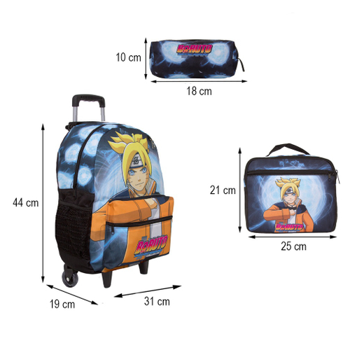 Mochila Escolar Infantil Grande Masculina Boruto Desenho no Shoptime