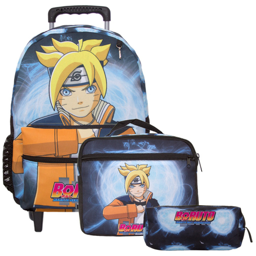 Kit Material Escolar Infantil Menino Naruto Completo Barato