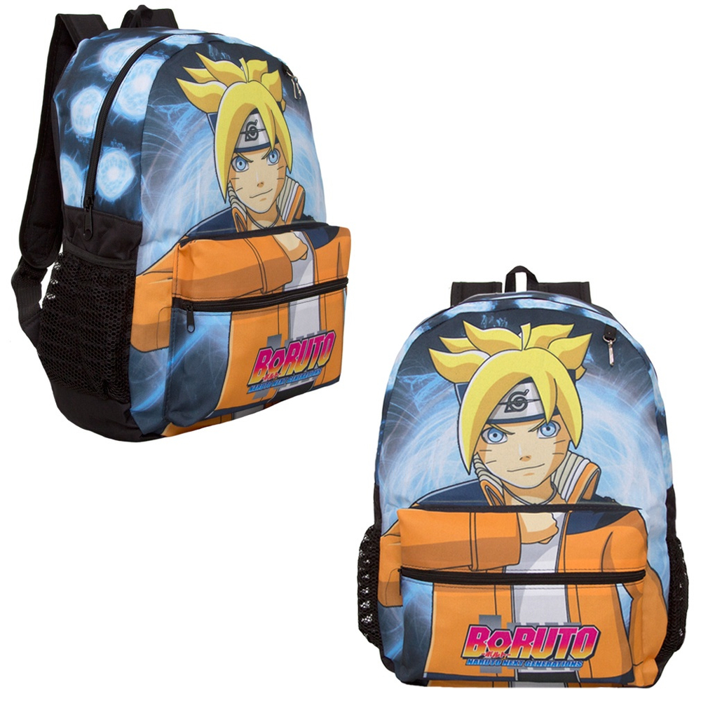 Mochila Infantil Juvenil Menino Desenho Boruto Tam G Passeio na