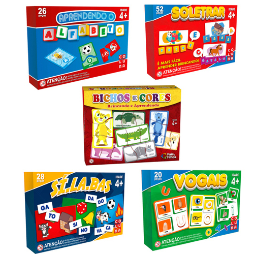 Super Kit Pedagogico Jogos Educativos Infantis Aprenda Casa