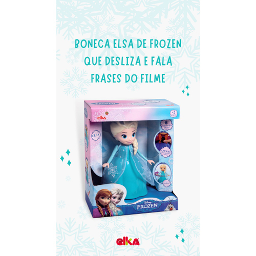 Boneca Elsa Grande Frozen 55cm Disney Original Baby Brink – Maior