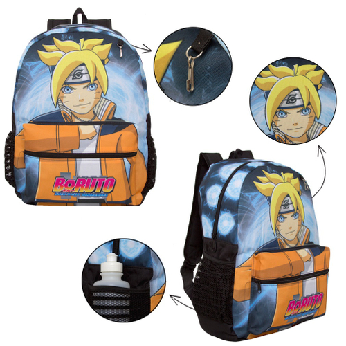 Mochila Infantil Juvenil Menino Desenho Boruto Tam G Passeio na