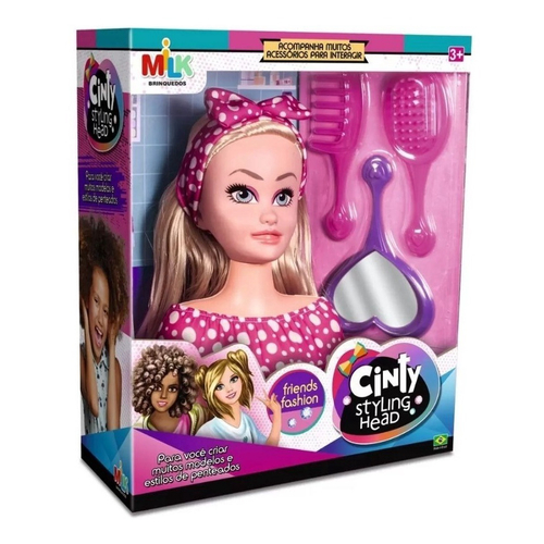 Boneca Busto Nancy Hair Super Toys Fazer Maquiagem em Promoção na Americanas