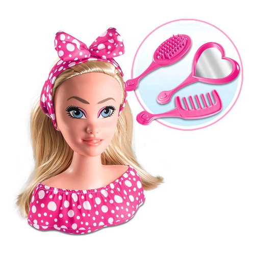 Boneca Busto Nancy Hair Super Toys Fazer Maquiagem em Promoção na Americanas